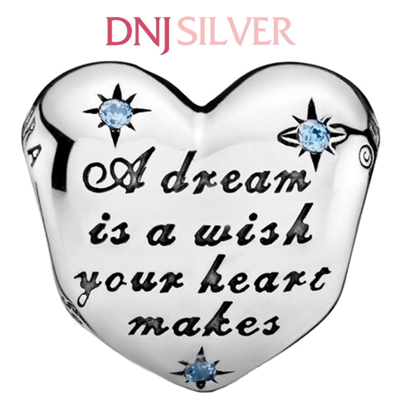 [Chính hãng] Charm bạc 925 cao cấp - Charm Disney Cinderella's Dream Heart thích hợp để mix vòng tay charm bạc cao cấp - DN470