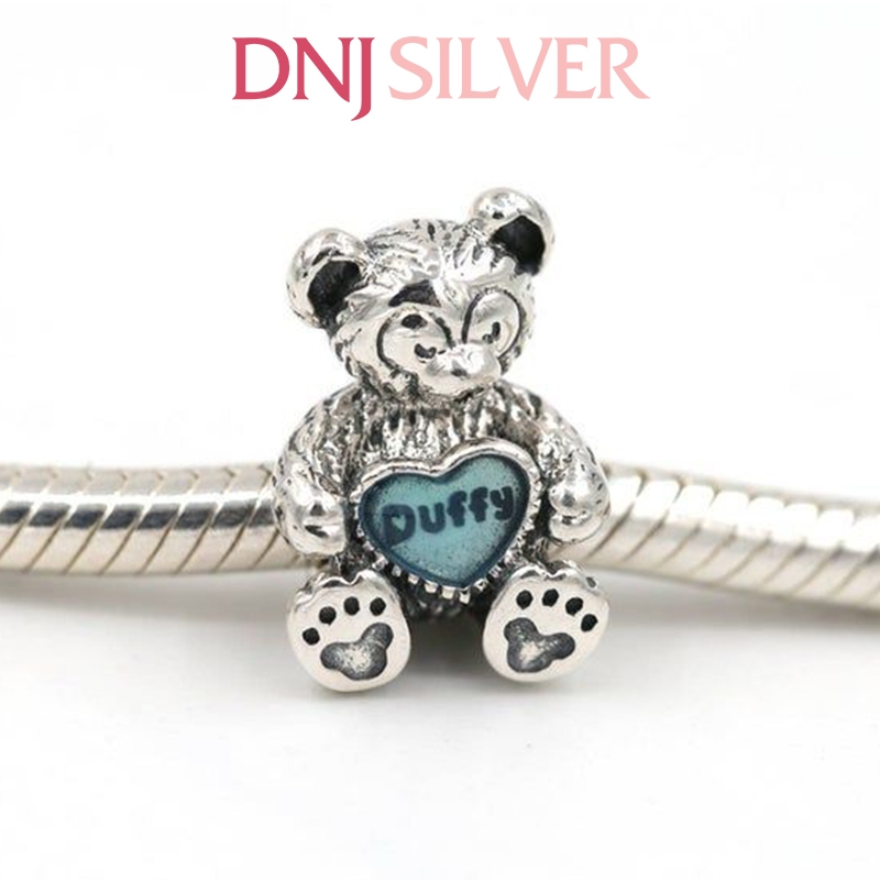 [Chính hãng] Charm bạc 925 cao cấp - Charm Duffy the Disney Bear thích hợp để mix vòng tay charm bạc cao cấp - DN347