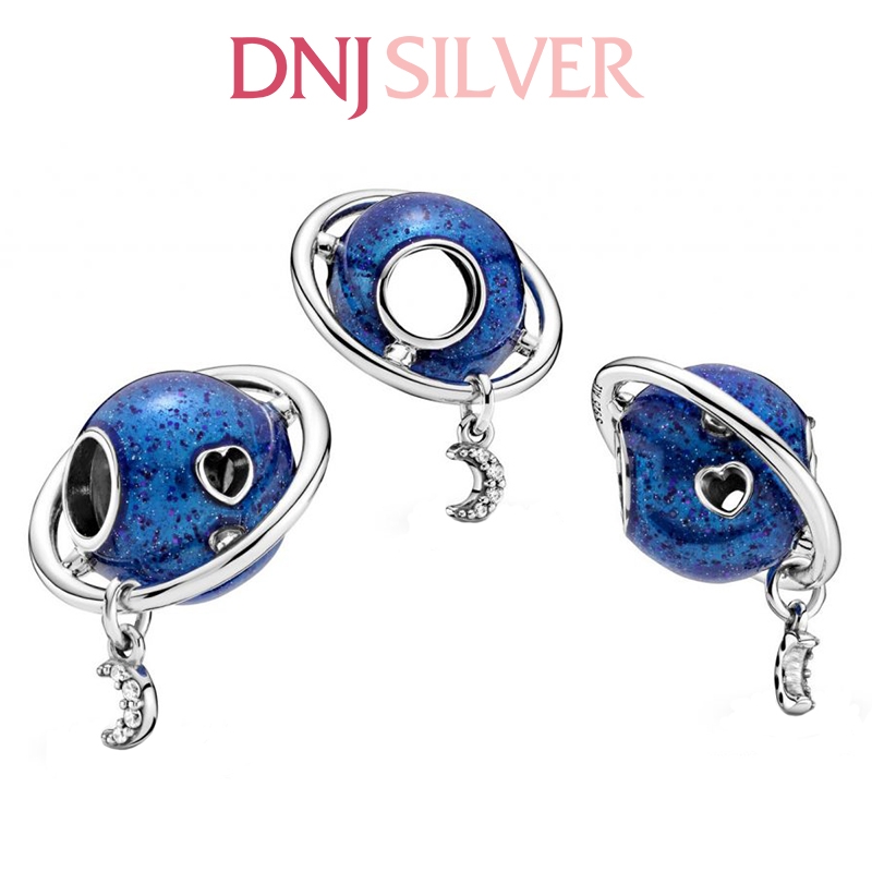 [Chính hãng] Charm bạc 925 cao cấp - Charm Planet Love and Moon thích hợp để mix vòng tay charm bạc cao cấp - DN465