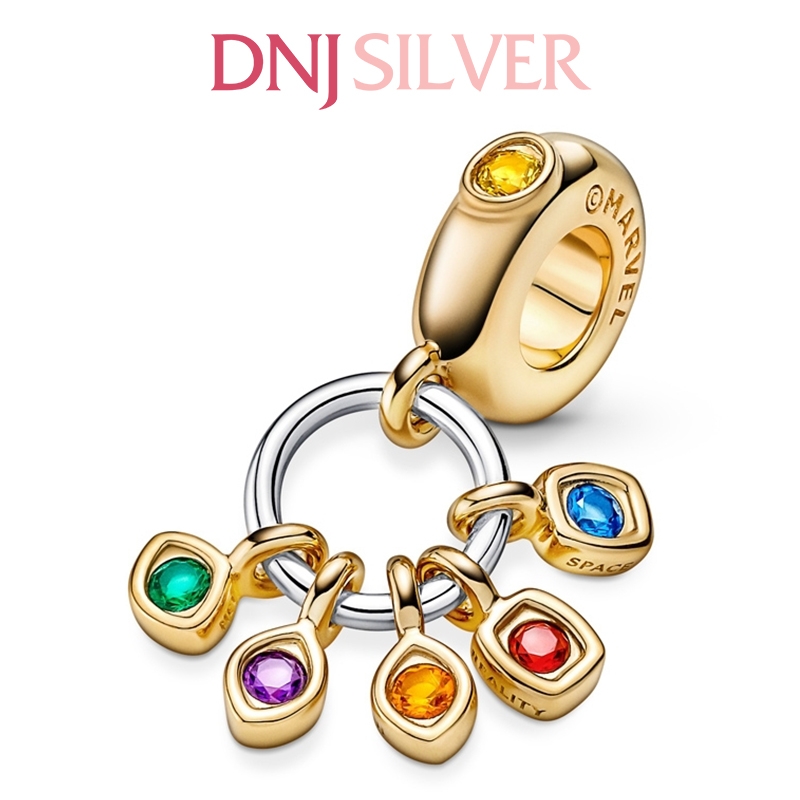 [Chính hãng] Charm bạc 925 cao cấp - Charm Marvel The Avengers Infinity Stones Dangle thích hợp để mix vòng tay charm bạc cao cấp - DN500