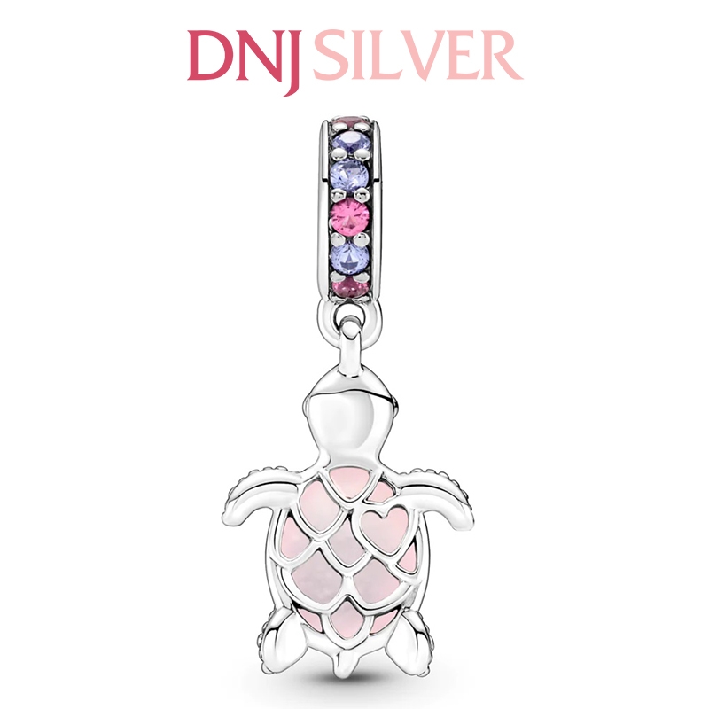 [Chính hãng] Charm bạc 925 cao cấp - Charm Murano Glass Pink Sea Turtle Dangle thích hợp để mix vòng tay charm bạc cao cấp - DN478