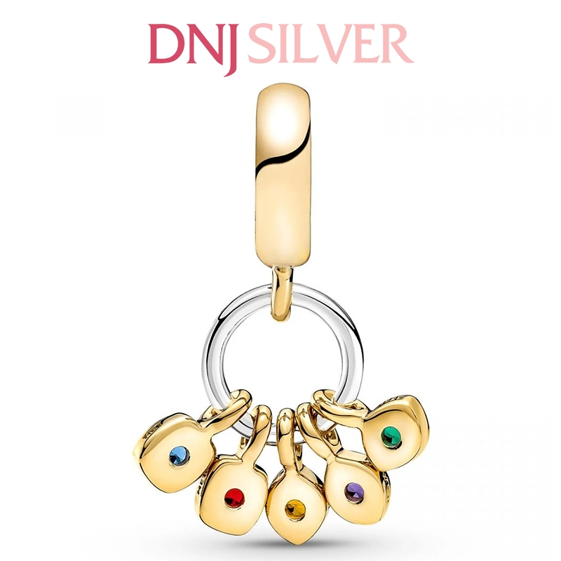 [Chính hãng] Charm bạc 925 cao cấp - Charm Marvel The Avengers Infinity Stones Dangle thích hợp để mix vòng tay charm bạc cao cấp - DN500