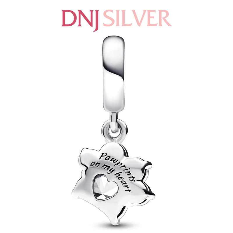 [Chính hãng] Charm bạc 925 cao cấp - Charm Sparkling Pet Paw Print Dangle thích hợp để mix vòng tay charm bạc cao cấp - DN480
