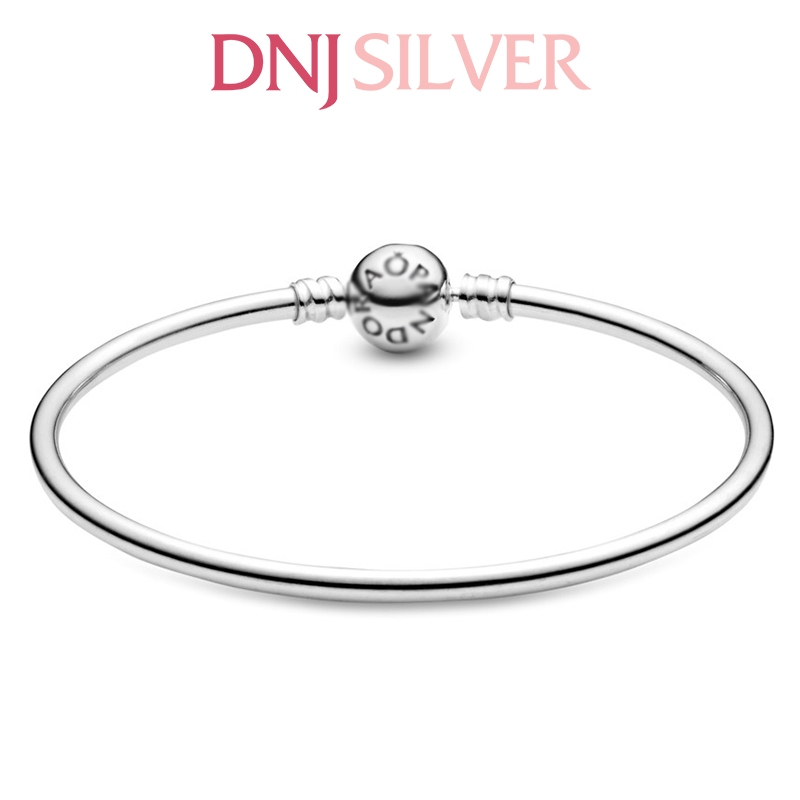 Vòng tay charm bạc 925 cao cấp - Vòng charm Moments Charm Bangle - Vòng tay dành cho nam và nữ