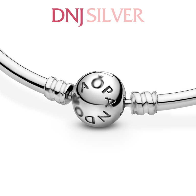 Vòng tay charm bạc 925 cao cấp - Vòng charm Moments Charm Bangle - Vòng tay dành cho nam và nữ