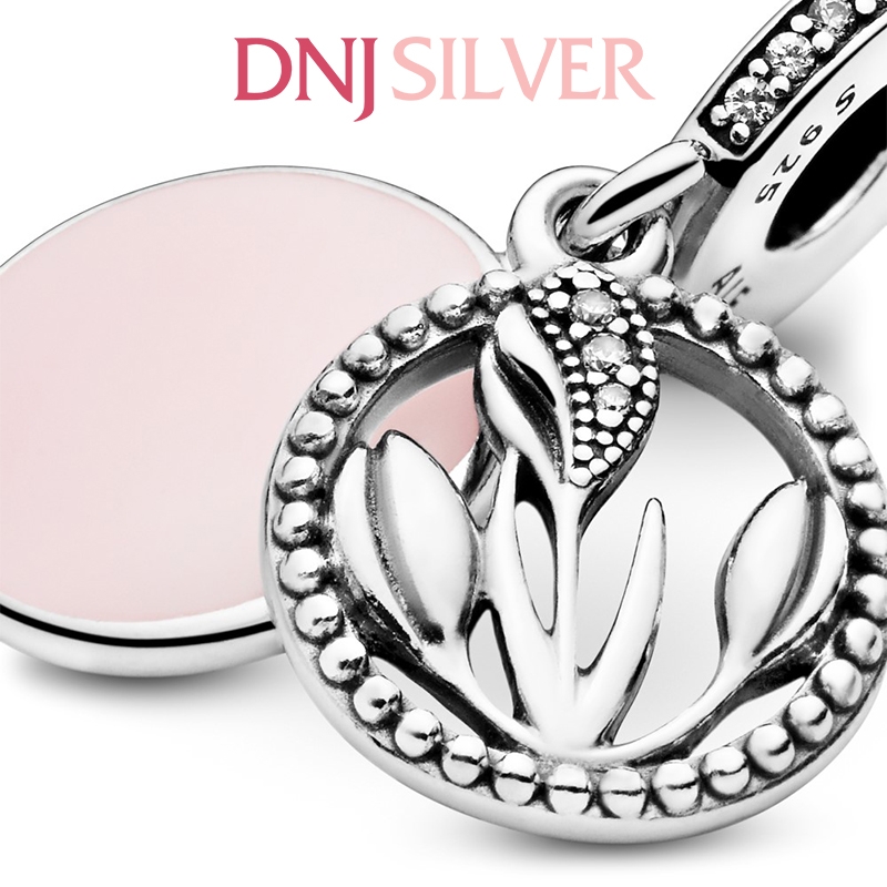 [Chính hãng] Charm bạc 925 cao cấp - Charm International Women's Day Tulip Flower Dangle thích hợp để mix vòng tay charm bạc cao cấp - DN377