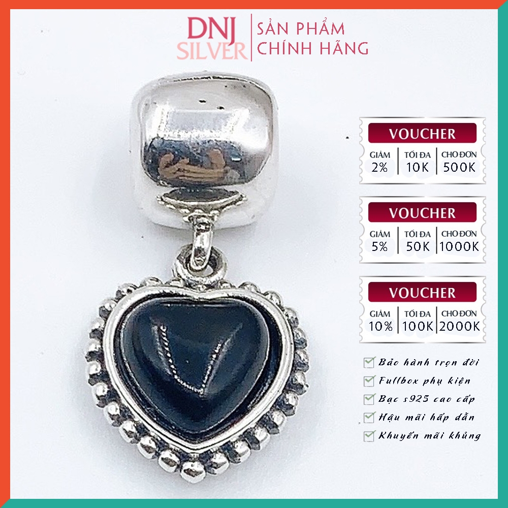 Vòng tay charm bạc 925 cao cấp - Bộ Vòng charm Cô nàng đam mê TikTok - Vòng tay dành cho nam và nữ