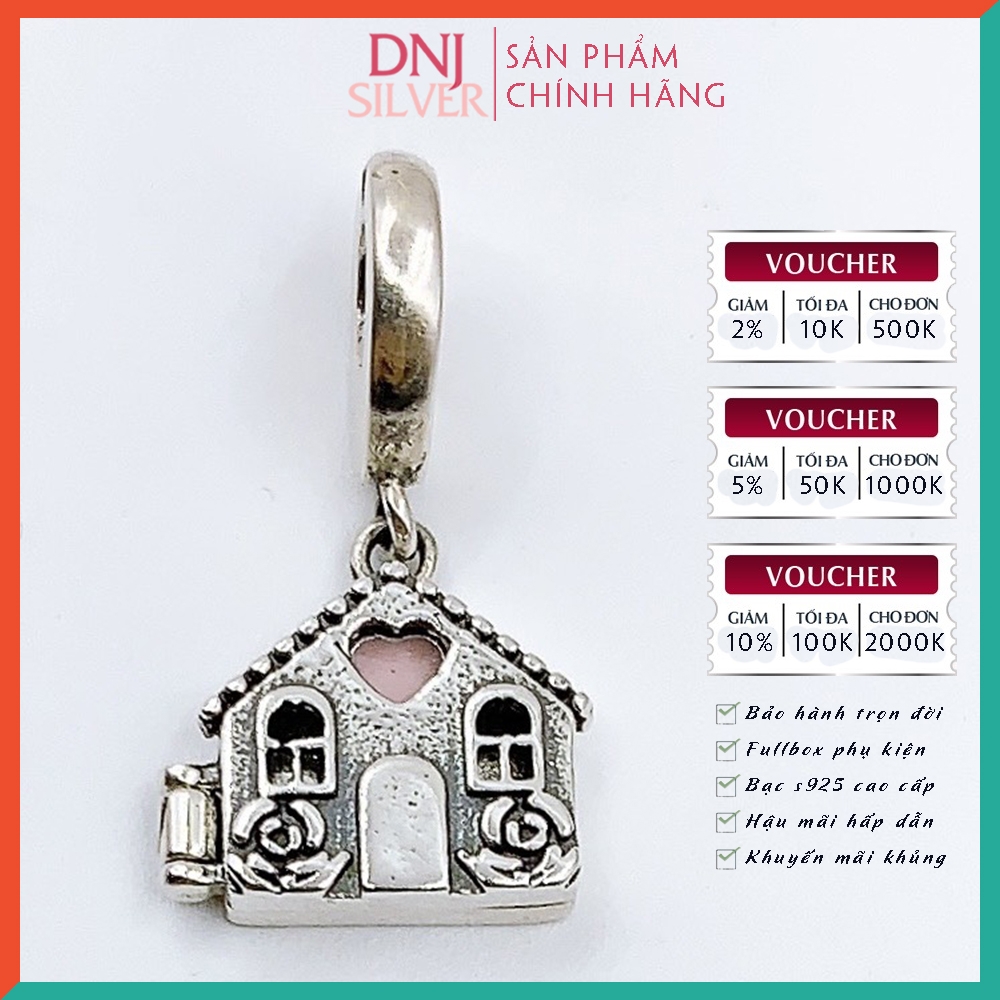 Vòng tay charm bạc 925 cao cấp - Bộ Vòng charm Gia đình luôn là nơi trái tim ta hướng về - Vòng tay dành cho nam và nữ