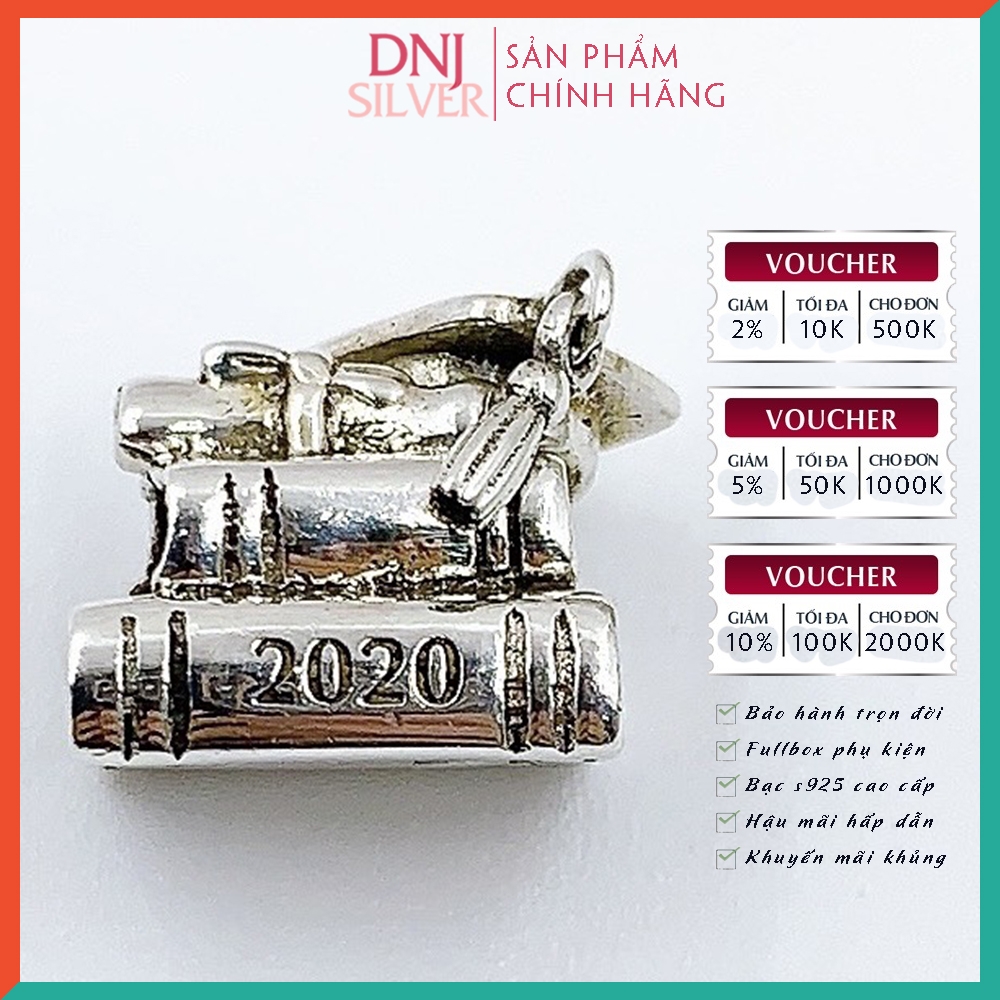 Vòng tay charm bạc 925 cao cấp - Bộ Vòng charm The Graduation Charms Collection - Vòng tay dành cho nam và nữ