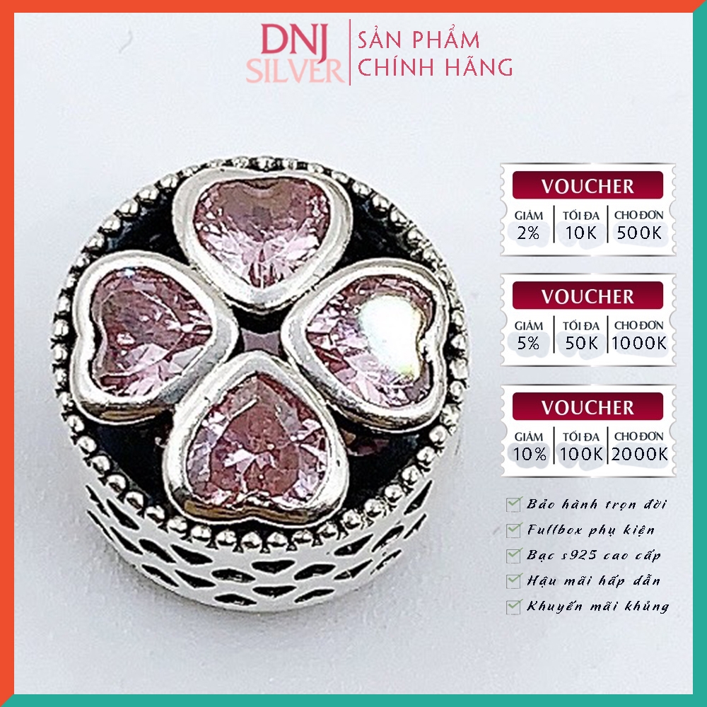 Vòng tay charm bạc 925 cao cấp - Bộ Vòng charm Con mãi yêu mẹ và gia đình mình  - Vòng tay dành cho nam và nữ