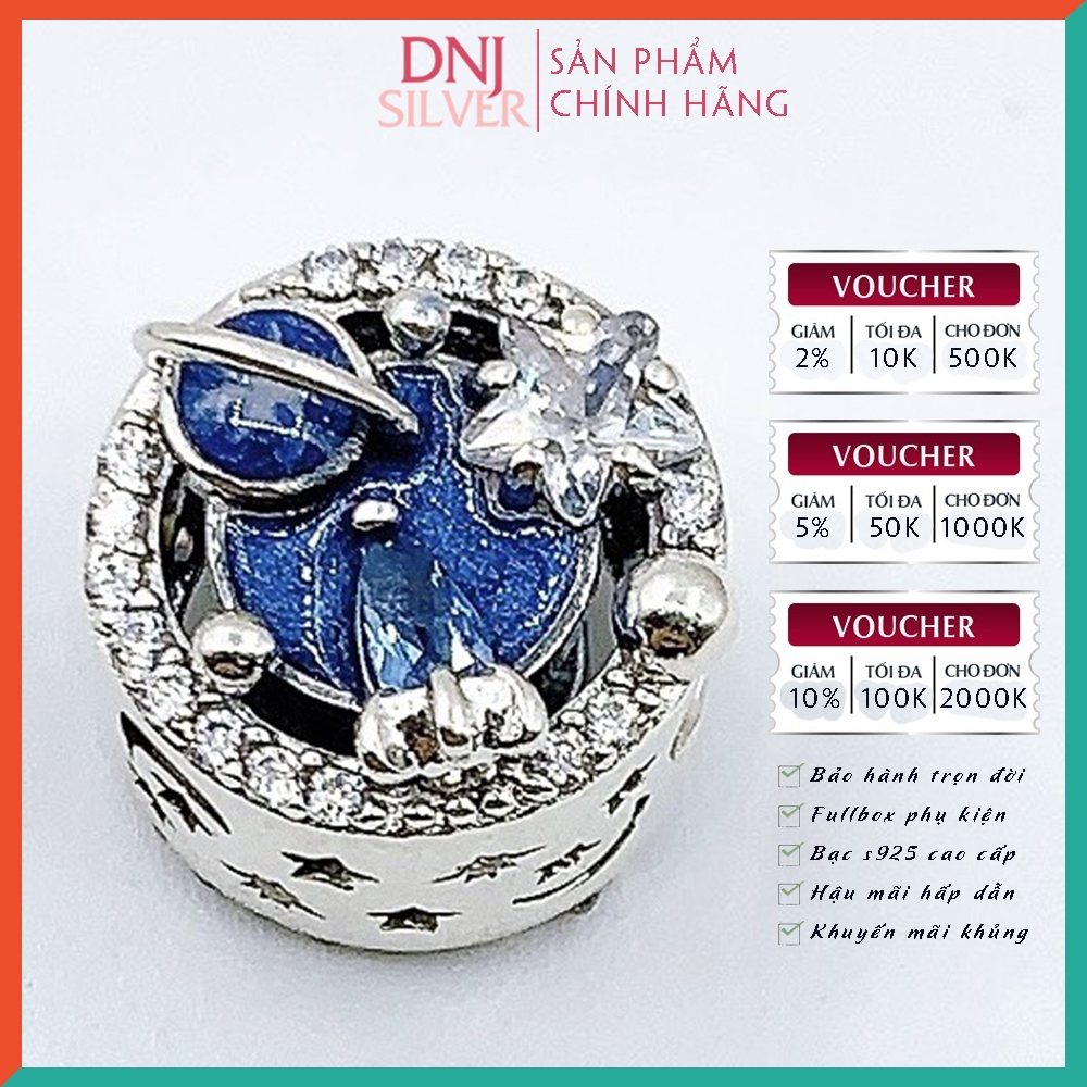 Vòng tay charm bạc 925 cao cấp - Bộ Vòng Charm Khát vọng đến ước mơ, Những chân trời mới - Vòng tay dành cho nam và nữ