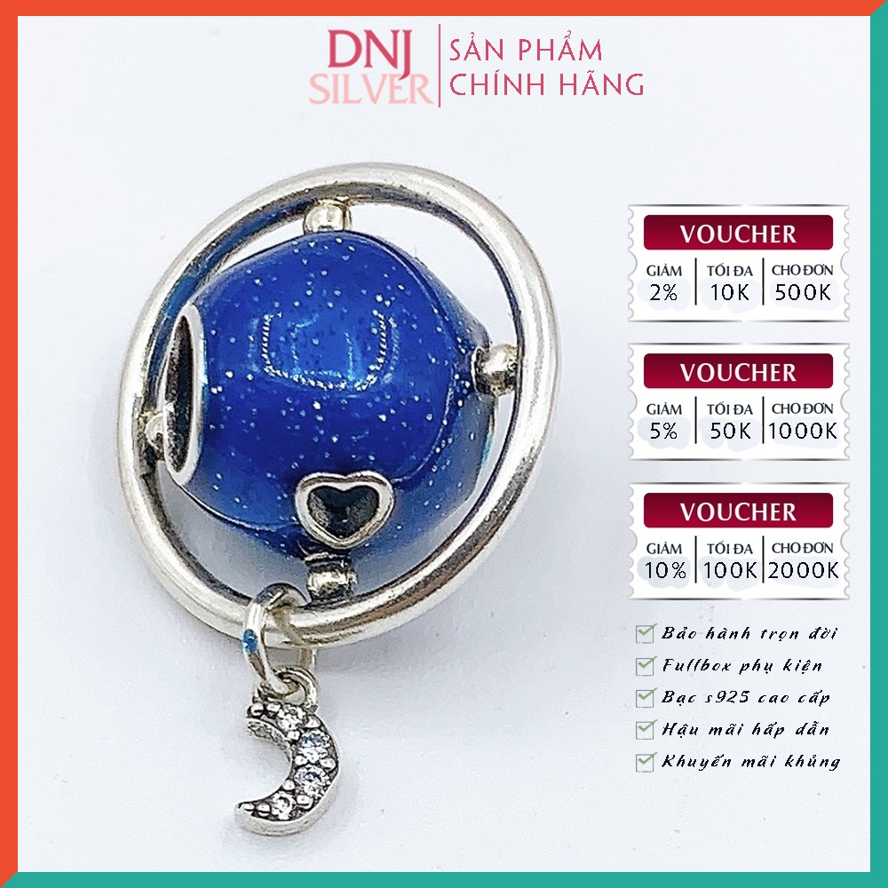 Vòng tay charm bạc 925 cao cấp - Bộ Vòng Charm Khát vọng đến ước mơ, Những chân trời mới - Vòng tay dành cho nam và nữ