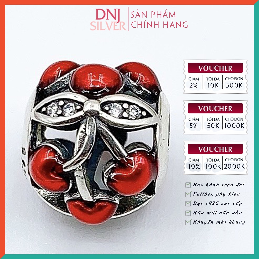 Vòng tay charm bạc 925 cao cấp - Bộ Vòng Charm Cô nàng quyến rũ với khát khao yêu thương - Vòng tay dành cho nam và nữ