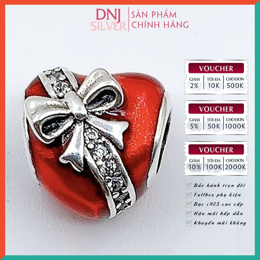 Vòng tay charm bạc 925 cao cấp - Bộ Vòng Charm Cô nàng quyến rũ với khát khao yêu thương - Vòng tay dành cho nam và nữ