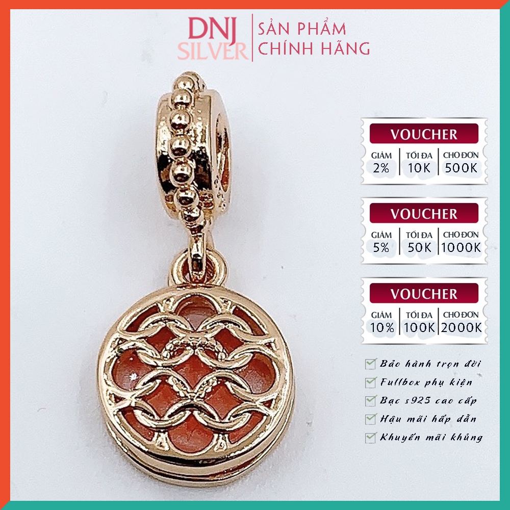 Vòng tay charm bạc 925 cao cấp - Bộ Vòng charm Tình yêu, An lành, Thịnh vượng, May mắn - Vòng tay dành cho nam và nữ