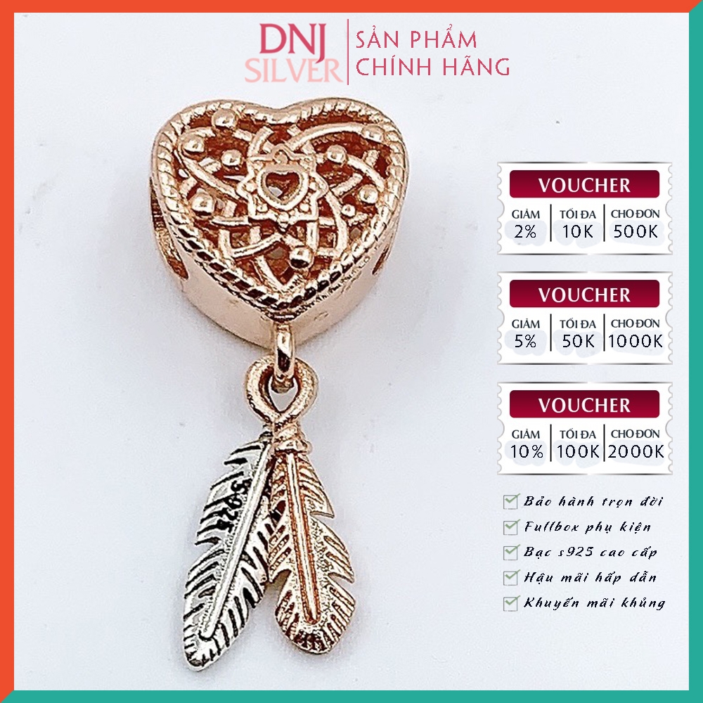 Vòng tay charm bạc 925 cao cấp - Bộ Vòng charm Tình yêu thuần khiết, ước mơ và quyền lực - Vòng tay dành cho nam và nữ