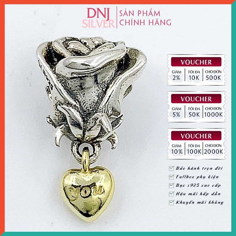 Vòng tay charm bạc 925 cao cấp - Bộ Vòng charm I Love You Forever And Beyond - Vòng tay dành cho nam và nữ