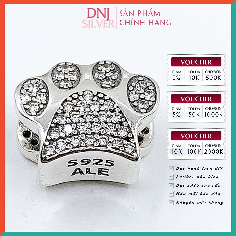 Vòng tay charm bạc 925 cao cấp - Bộ Vòng charm Kỷ niệm của tình yêu và sự hạnh phúc - Vòng tay dành cho nam và nữ