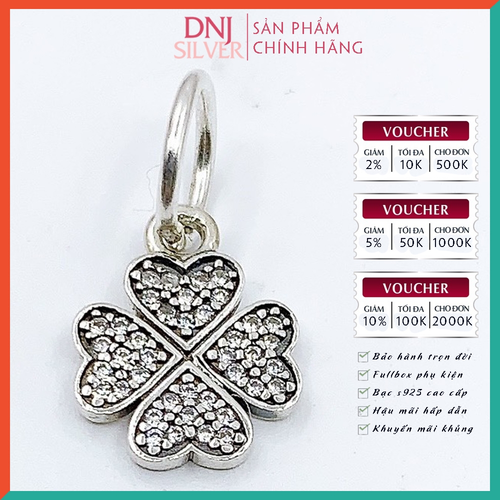 Vòng tay charm bạc 925 cao cấp - Bộ Vòng charm May Mắn Trong Tính Yêu, Tình Cảm Bền Vững - Vòng tay dành cho nam và nữ