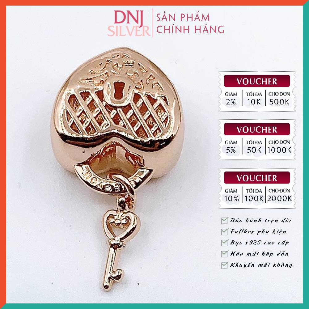 Vòng tay charm bạc 925 cao cấp - Bộ Vòng charm Mong ước tình yêu hoàn hảo, thấu hiểu - Vòng tay dành cho nam và nữ