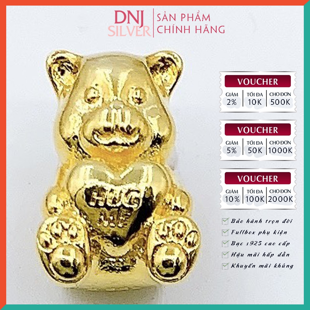 Vòng tay charm bạc 925 cao cấp - Bộ Vòng charm Tình Yêu, Sự Vĩnh Cửu Và Gắn Kết - Vòng tay dành cho nam và nữ