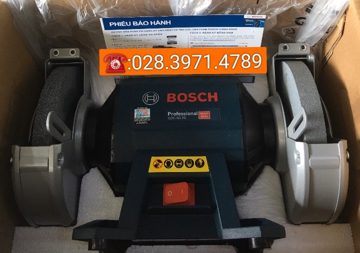 Máy mài bàn Bosch GBG 60-20, bh 12 tháng TOÀN QUỐC