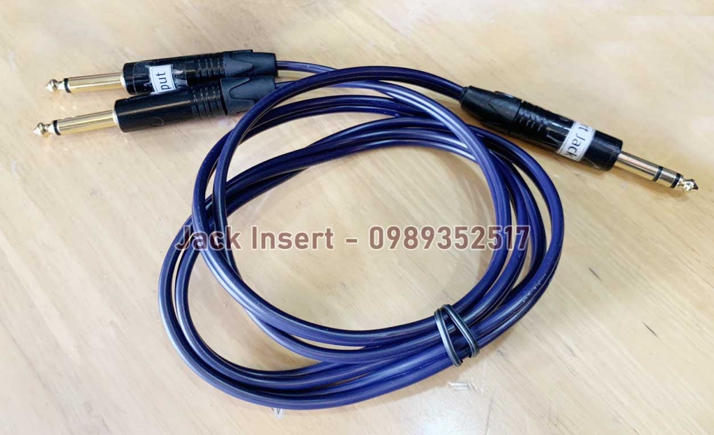 TAD-051 - Dây Insert Jack 6li có in chữ, dây chuẩn