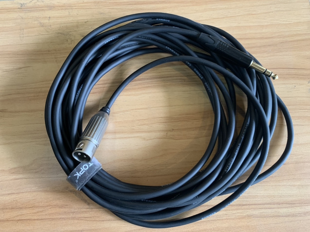 TAD-072 10M dây 6li Streo TRS và & Canon Đực - Cable TS/F-XRL