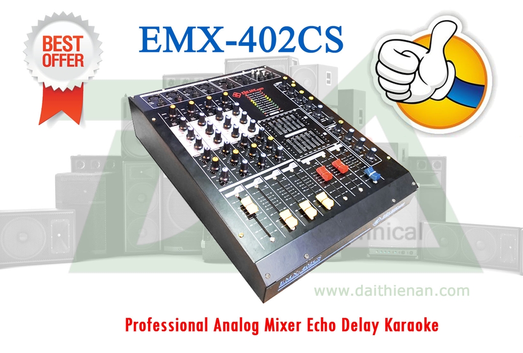 Mixer EMX-402CS Tấn Lục Audio - Chuyên Nghiệp, Phiên bản Custom !!