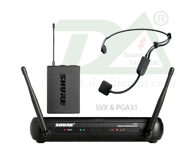 Shure SVX14E/PGA31 - Bộ Micro Móc Tai Cho Một Người Dùng