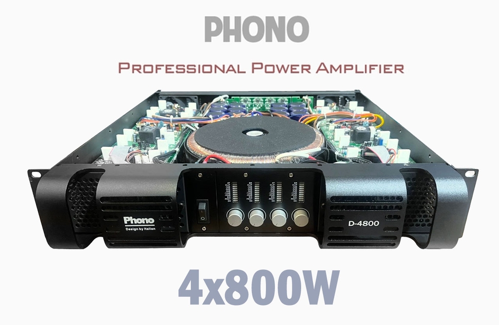 Phono D-4800 - 4 Kênh 800W