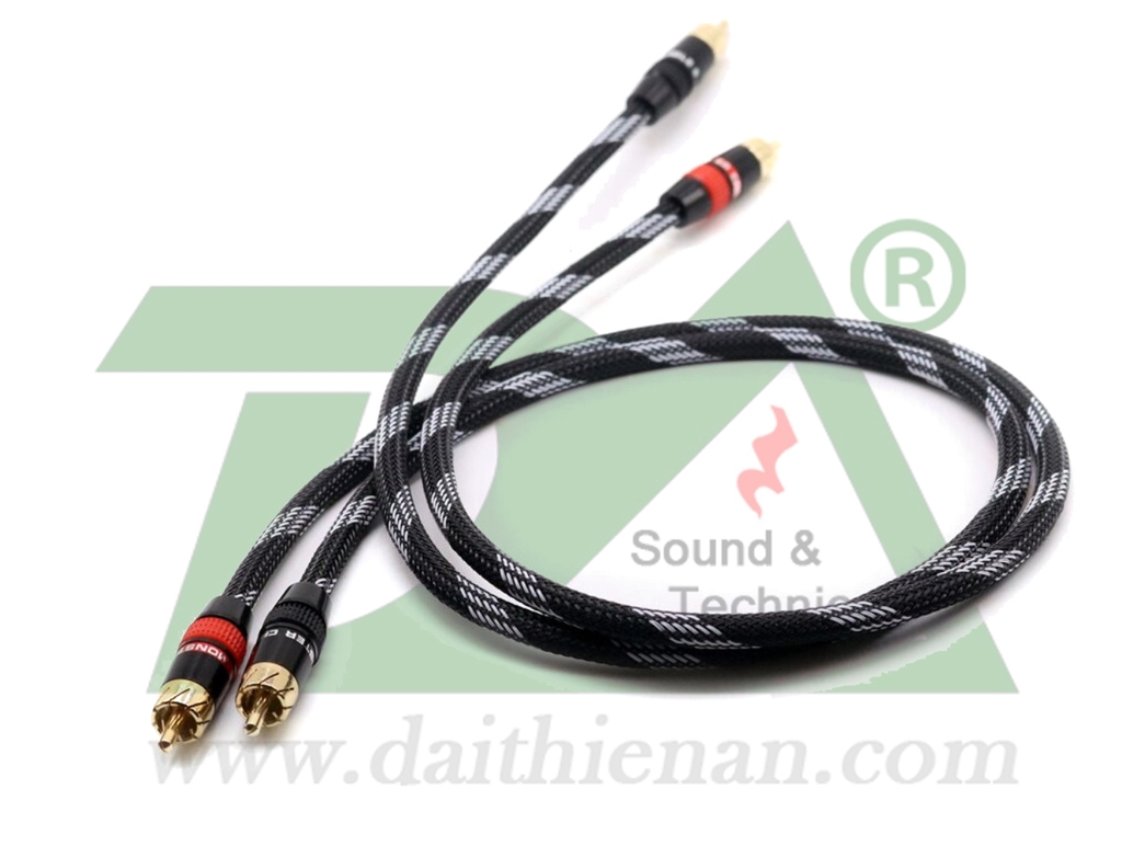 TA005 - Cặp Dây Bông Sen Audio RCA bọc Nylon Braid Cao Cấp