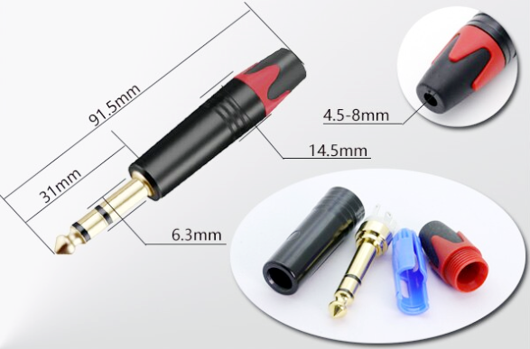 TD-1032 Stereo Jack TRS 6.3mm