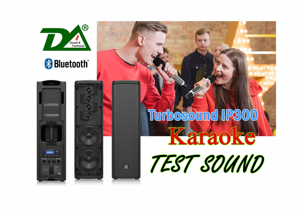 Turbosound IP300 Loa cột PA Active, mở rỗng âm thanh ở nhiều khu vực