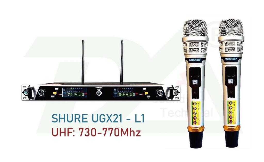 SHURE UGX21 AA+ (L1 Board Đỏ) - 4 Ăngten