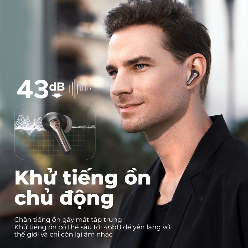 Tai Nghe True Wireless Chống Ồn Hires Soundpeats Capsule3 Pro