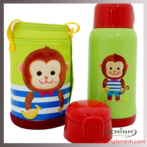 Bình giữ nhiệt Cartoon Kids Lock&Lock 550ml – Khỉ