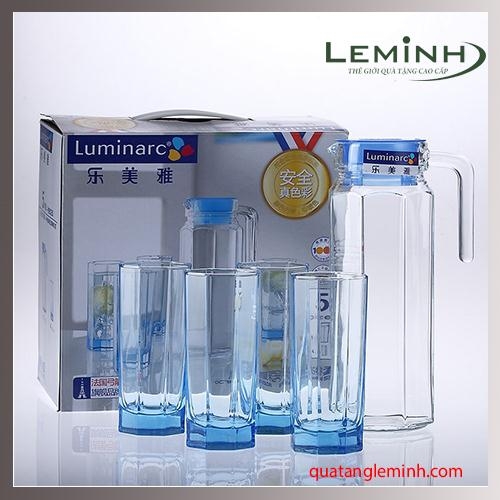 Bộ Bình LyThủy Tinh Luminarc 5 Món Octime Ice Blue J5263