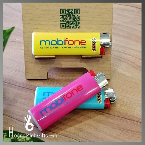 Bật Lửa BIC J3 In Quảng Cáo - Kh Mobifone