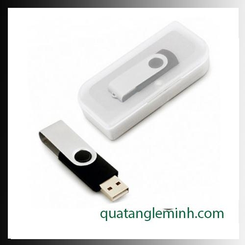 USB quà tặng - Hộp USB - Hộp nhựa trắng hình lá