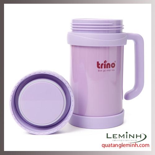 Bình giữ nhiệt Trino có tay cầm 500ml - Màu tím