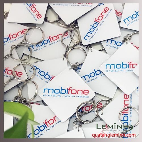 Móc khóa nhựa mica cứng - Mobifone