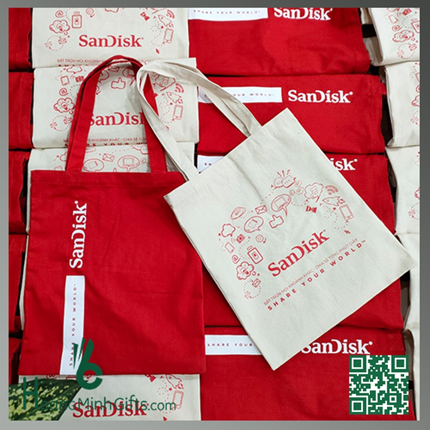 TÚI VẢI BỐ CANVAS - KHÁCH HÀNG SANDISK