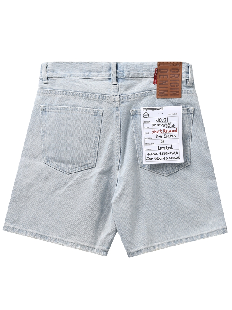 Quần Shorts Jean Relaxed Ruber