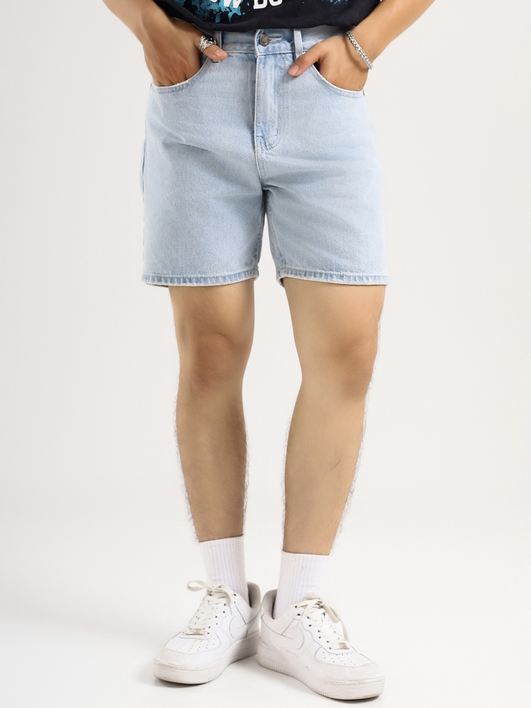 Quần Shorts Jean Relaxed Ruber