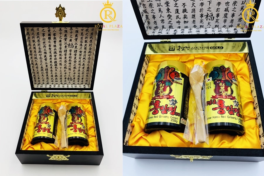 Cao Hồng Sâm Hộp Gỗ (2lọ*250g)