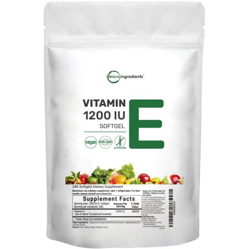 Micro Vitamin E 1200IU (240 viên Softgels)