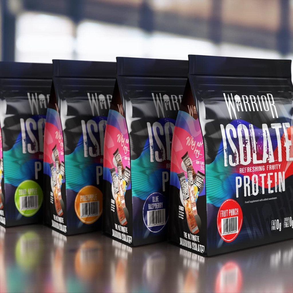 Warrior Isolate Refreshing Fruity Protein - Whey Protein Vị Trái Cây Siêu Ngon, Tách Mùi Sữa - 500 gram