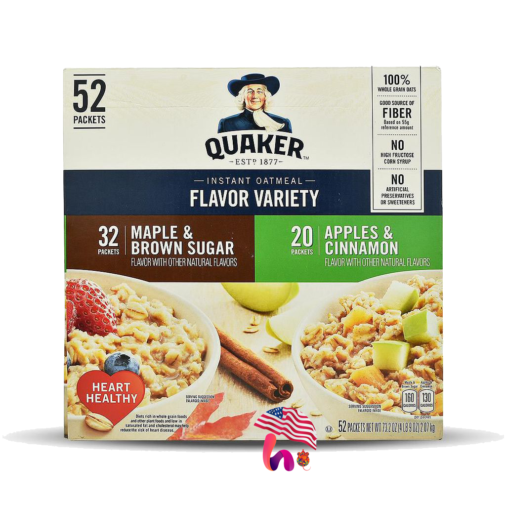 QUAKER INSTANT OATMEALS - YẾN MẠCH ĂN LIỀN GÓI TIỆN LỢI