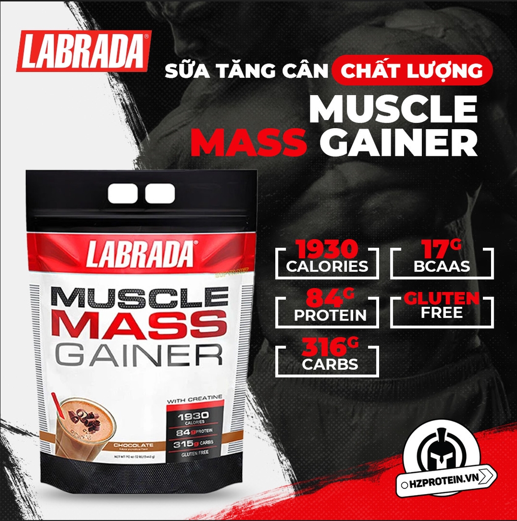 MUSCLE MASS GAINER - SỮA TĂNG CÂN CHẤT LƯỢNG (12 LBS)